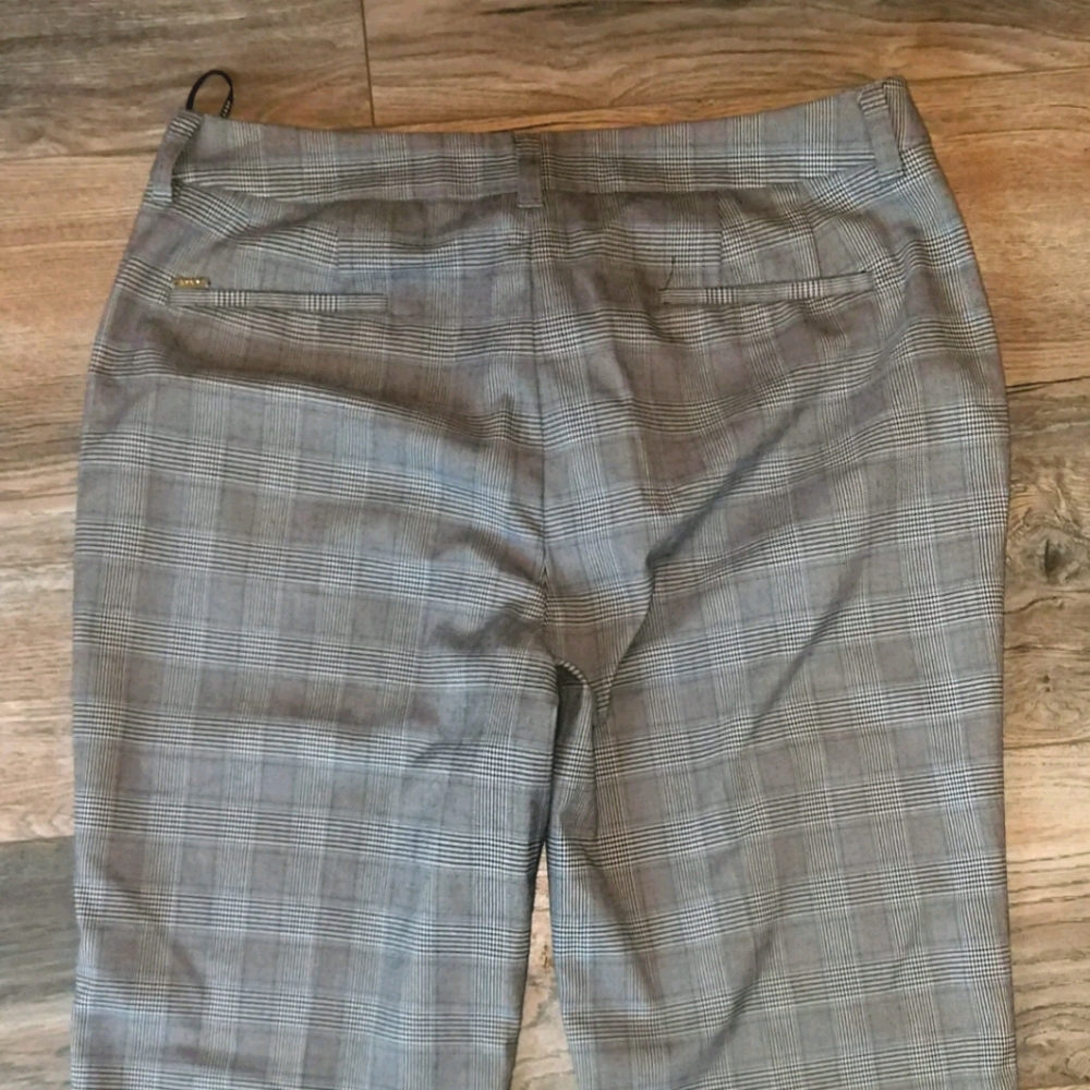 DKNY Size 12 Plaid Slacks